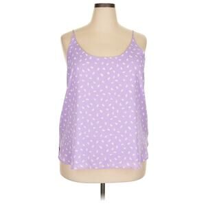 NWT Loft Dalmatian Novelty Print Purple Polka Dotted Women's Pastel Blouse